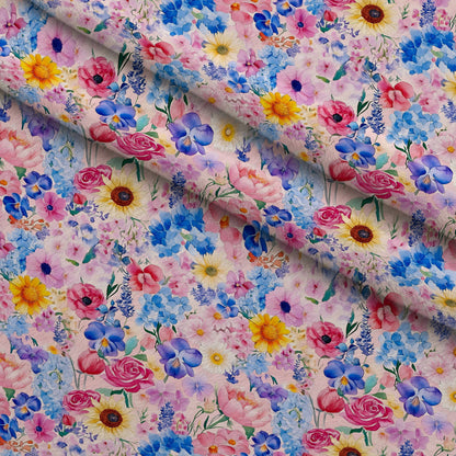 Petal Parade Pattern 2 Minky Fabric
