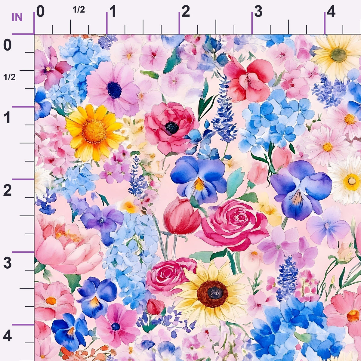 Petal Parade Pattern 2 Minky Fabric