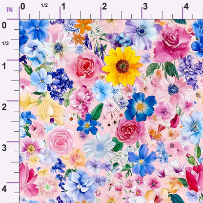 Petal Parade Pattern 3 Minky Fabric