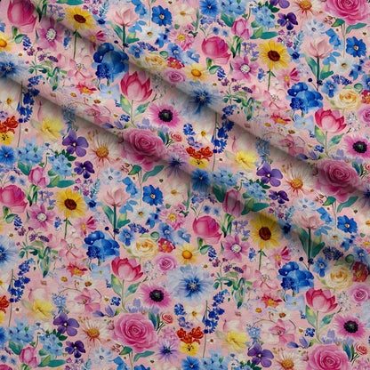 Petal Parade Pattern 4 Minky Fabric