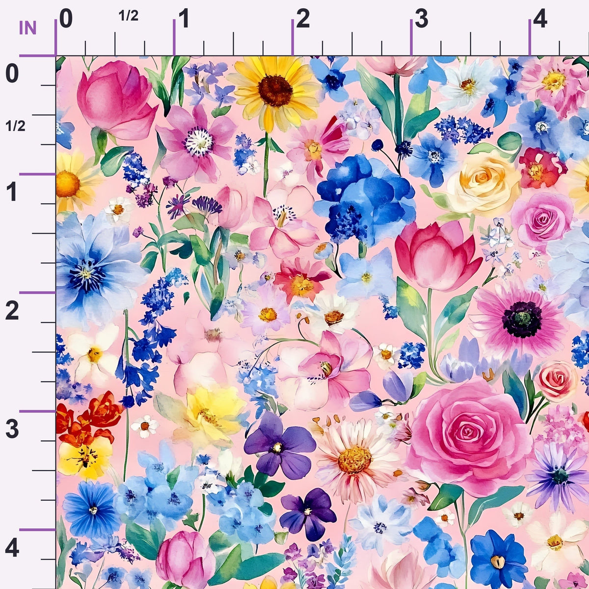 Petal Parade Pattern 4 Minky Fabric