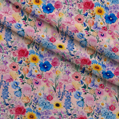 Petal Parade Pattern 5 Minky Fabric