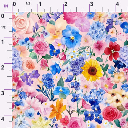 Petal Parade Pattern 6 Minky Fabric