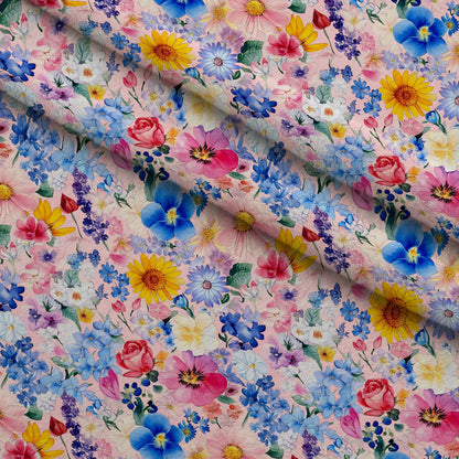 Petal Parade Pattern 9 Minky Fabric