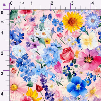 Petal Parade Pattern 9 Minky Fabric