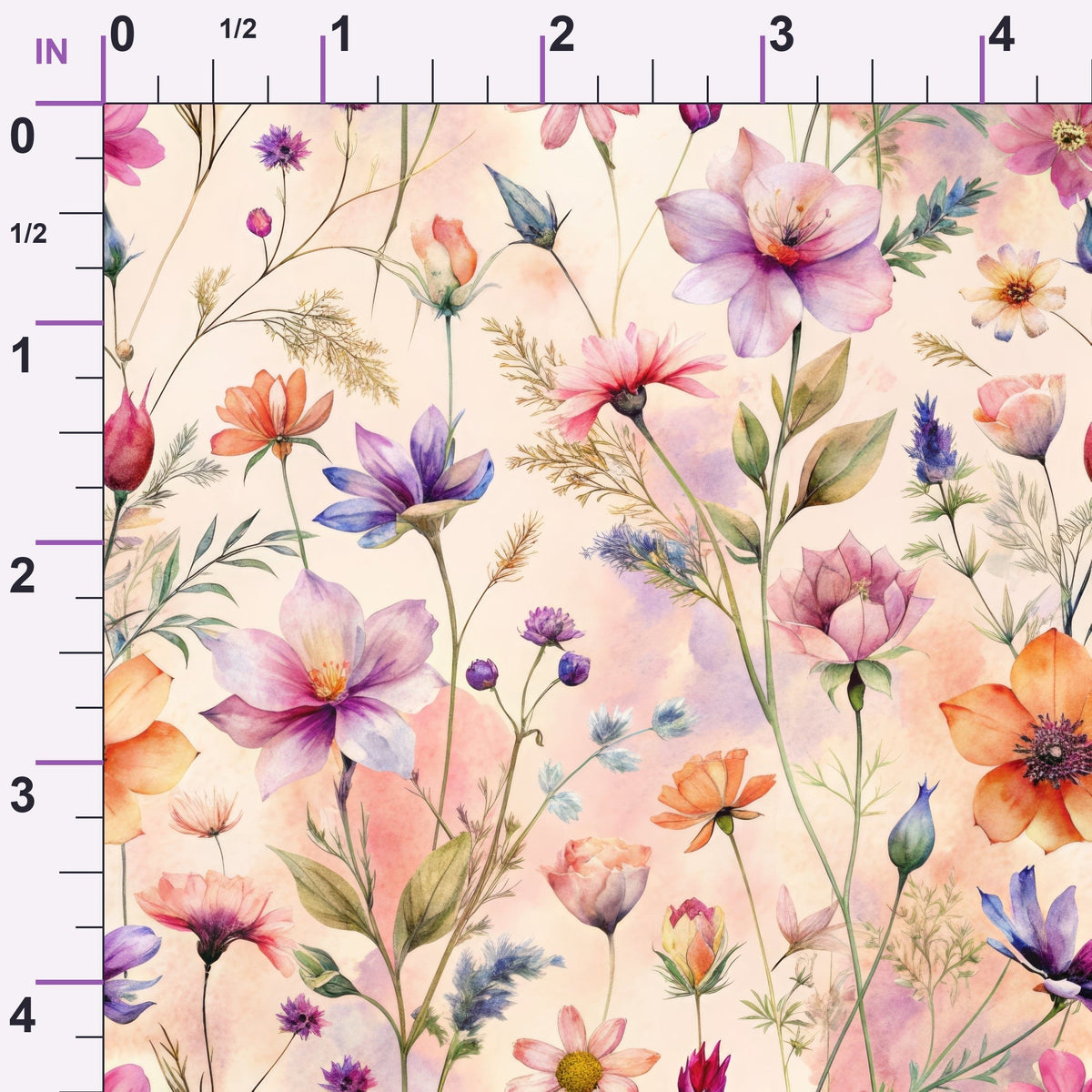 Petal Reverie Pattern 1 Minky Fabric