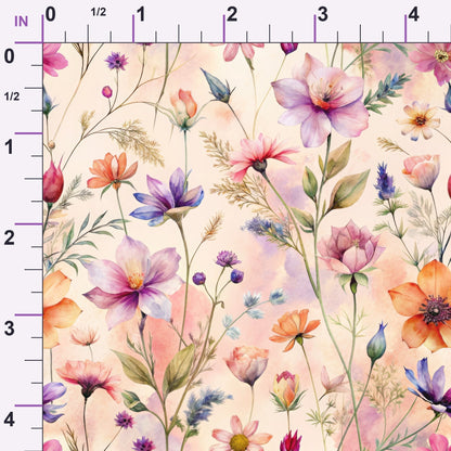Petal Reverie Pattern 1 Minky Fabric
