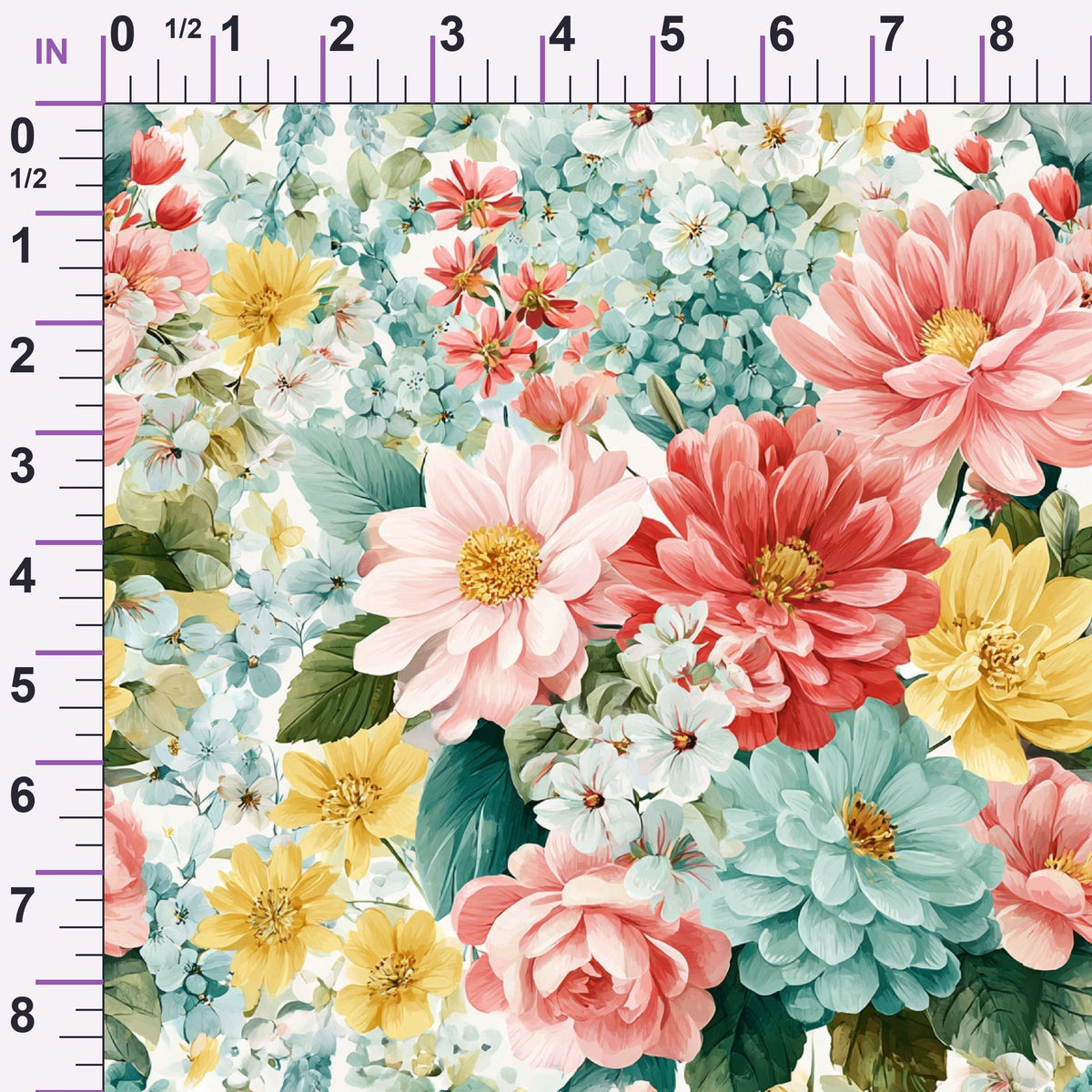 Petal Serenade Pattern 1 Minky Fabric