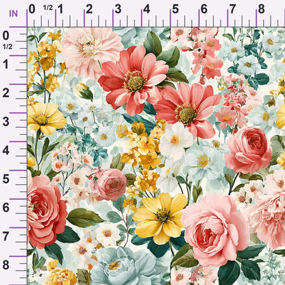 Petal Serenade Pattern 24 Minky Fabric