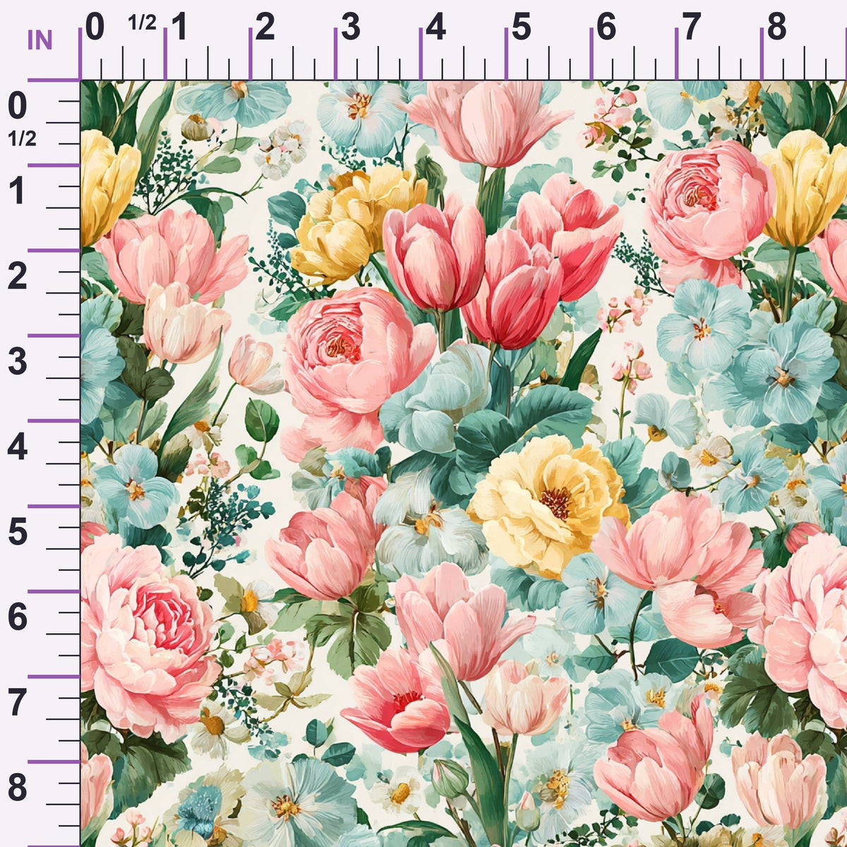 Petal Serenade Pattern 4 Minky Fabric