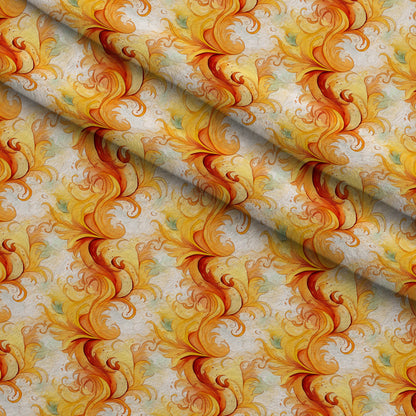 Phoenix Plumes Pattern 2 Minky Fabric