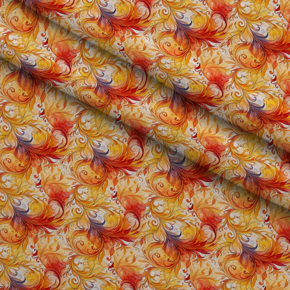 Phoenix Plumes Pattern 7 Minky Fabric