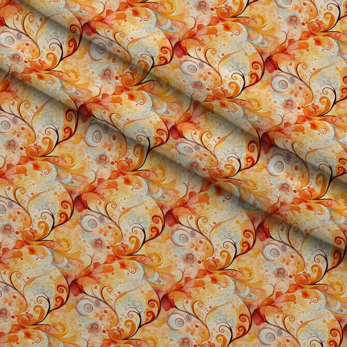 Phoenix Plumes Pattern 8 Minky Fabric