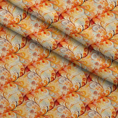 Phoenix Plumes Pattern 8 Minky Fabric