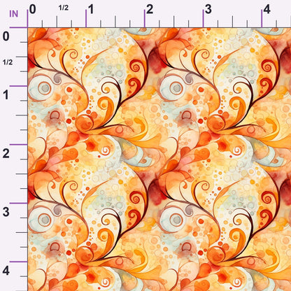 Phoenix Plumes Pattern 8 Minky Fabric