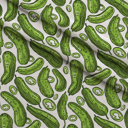 Pickle Doodles Pattern Minky Fabric