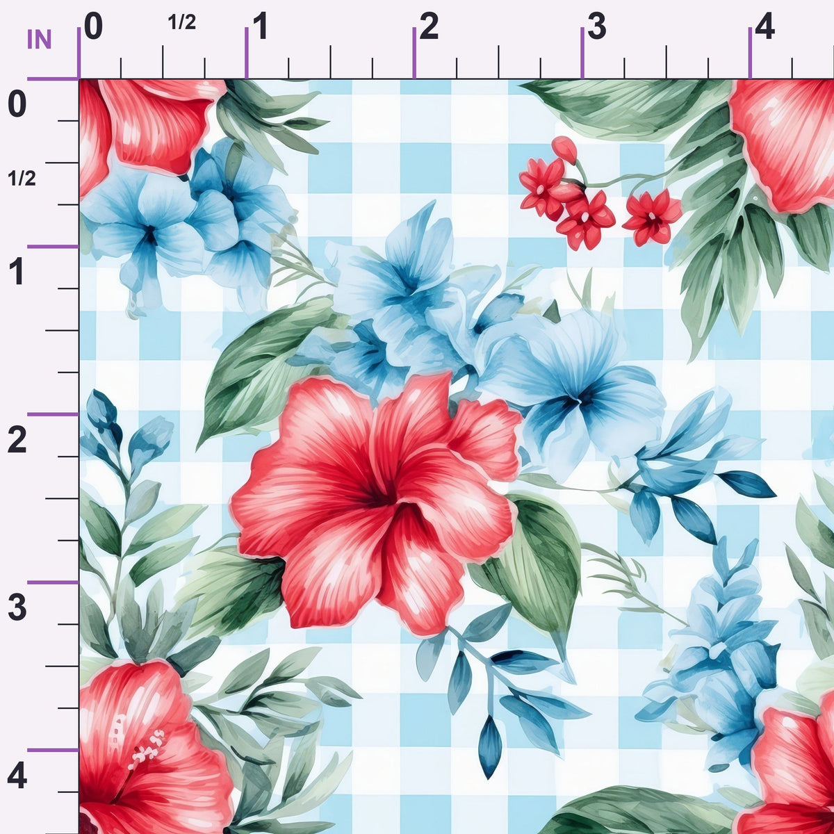 Picnic Blooms Pattern 4 Minky Fabric
