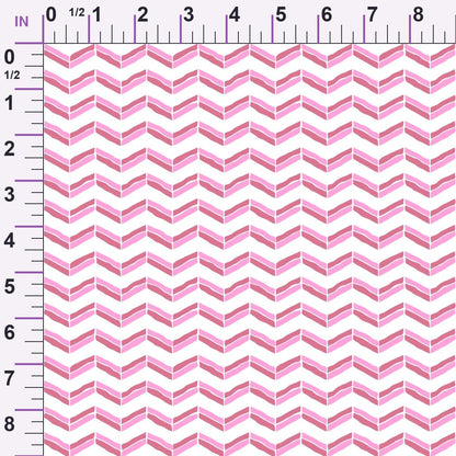 Pink Ribbon Love Pattern 10 Minky Fabric