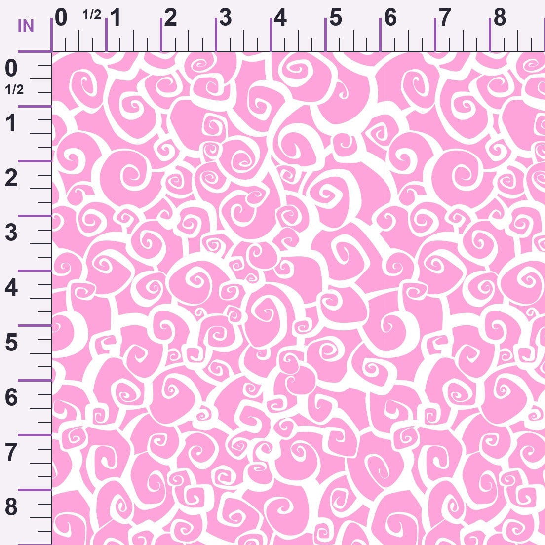 Pink Ribbon Love Pattern 6 Minky Fabric