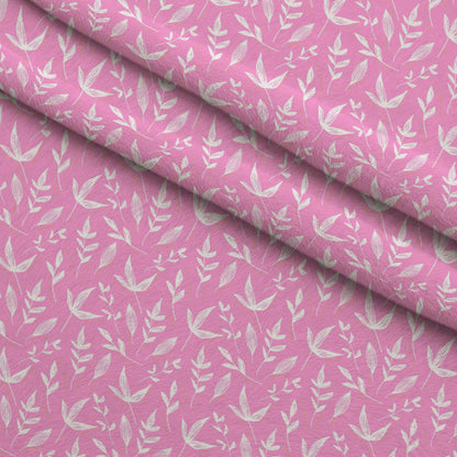 Pink Ribbon Love Pattern 9 Minky Fabric