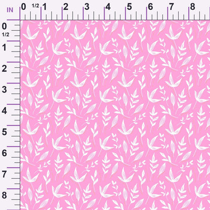 Pink Ribbon Love Pattern 9 Minky Fabric