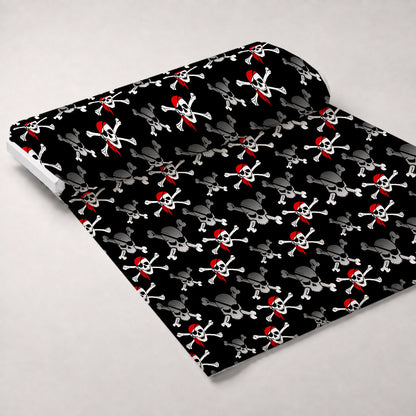Pirate Skull Minky Fabric
