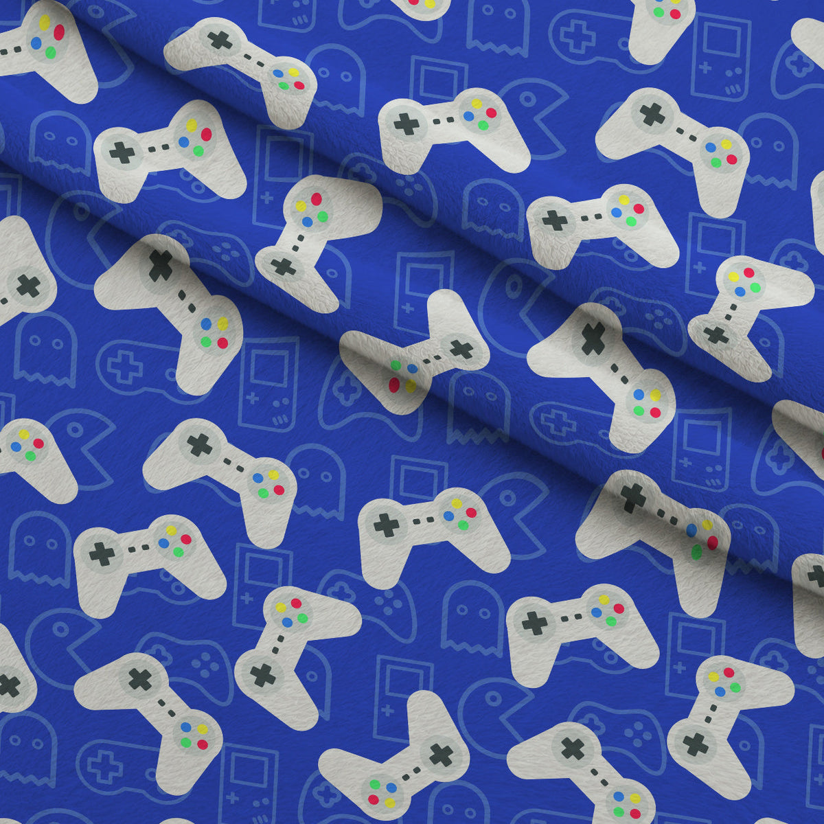 Pixel Arcade Pattern 1 Minky Fabric