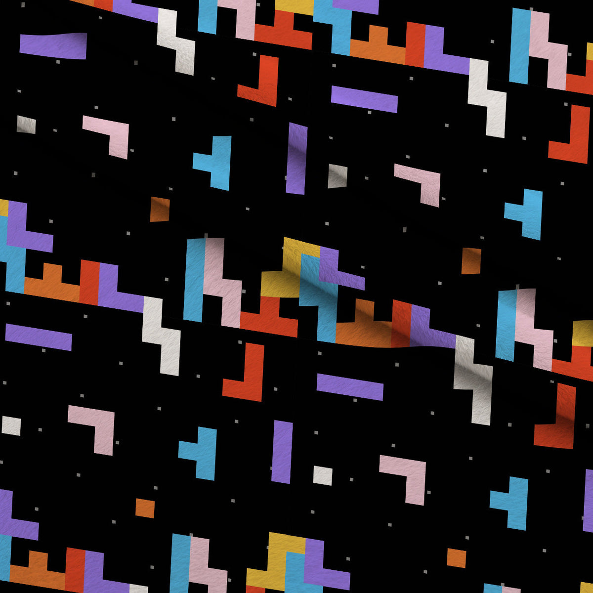 Pixel Drop Pattern 1 Minky Fabric