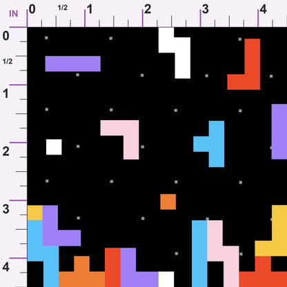 Pixel Drop Pattern 1 Minky Fabric
