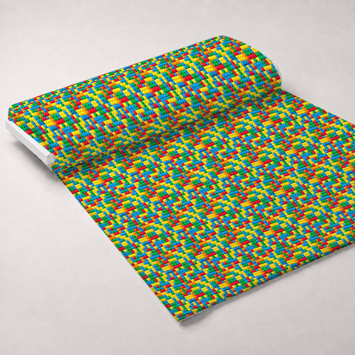 Playful Bricks Pattern 29 Minky Fabric