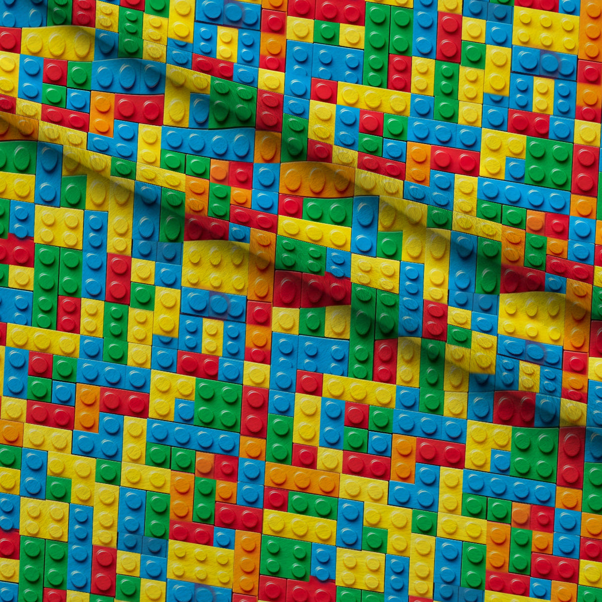 Playful Bricks Pattern 29 Minky Fabric