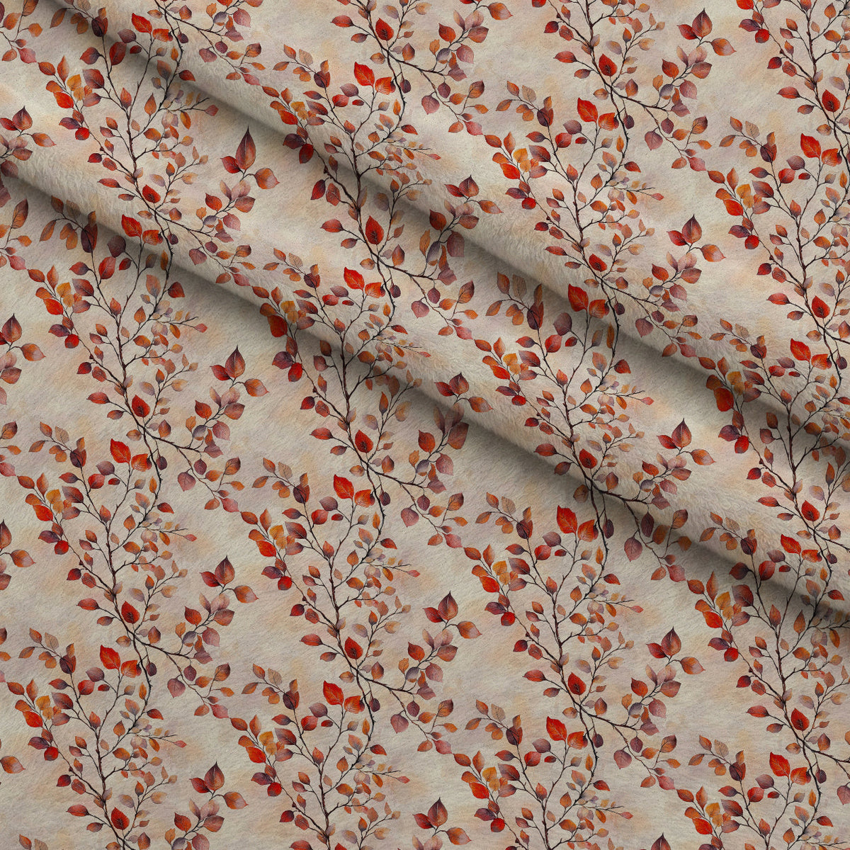 Plum Songbird Pattern 2 Minky Fabric