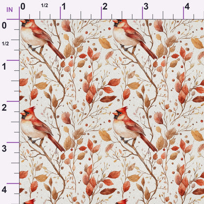 Plum Songbird Pattern 3 Minky Fabric