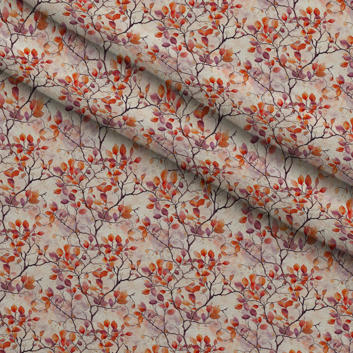 Plum Songbird Pattern 4 Minky Fabric