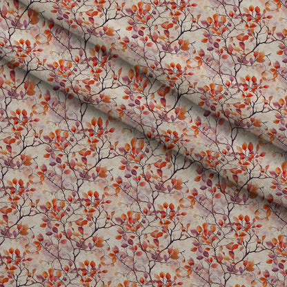 Plum Songbird Pattern 4 Minky Fabric