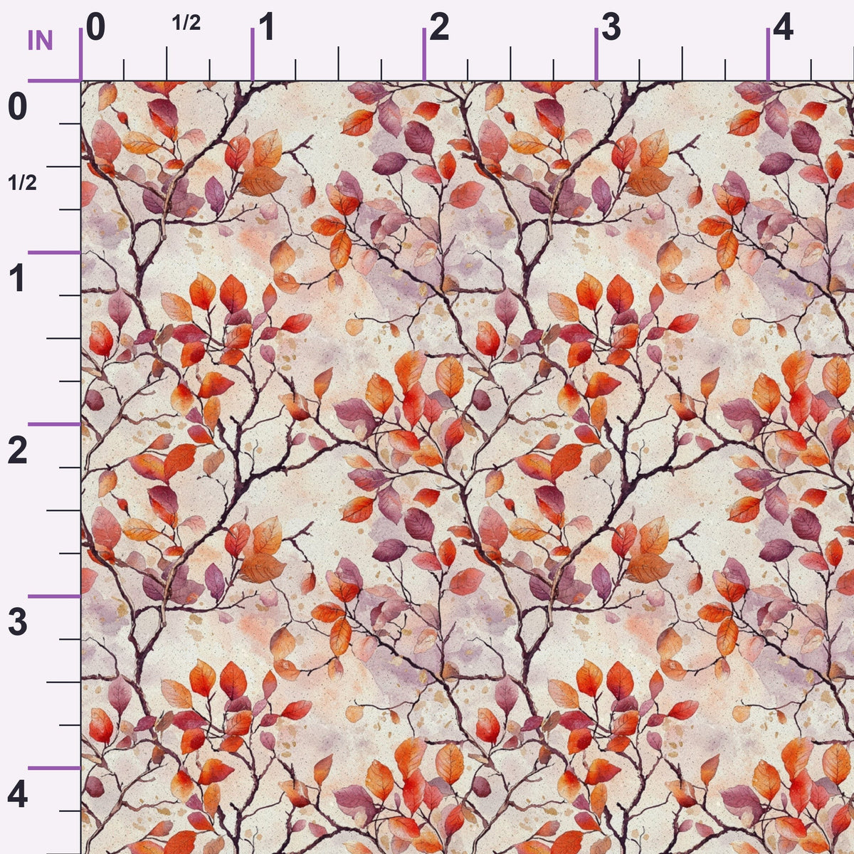 Plum Songbird Pattern 4 Minky Fabric