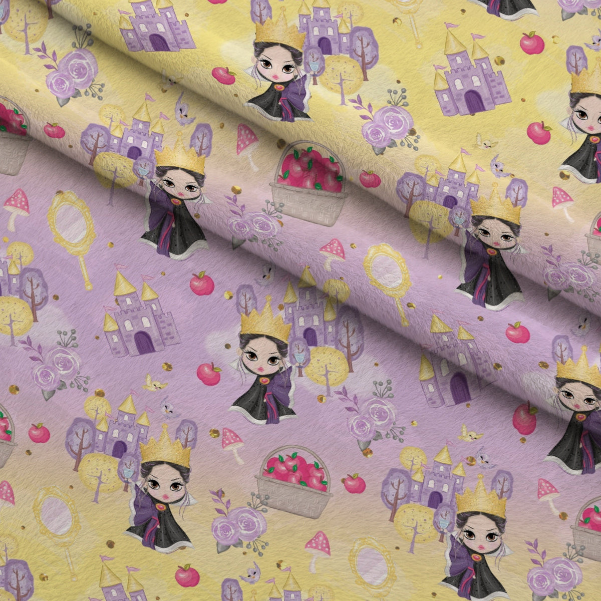 Poison Apple Princess Pattern 1 Minky Fabric
