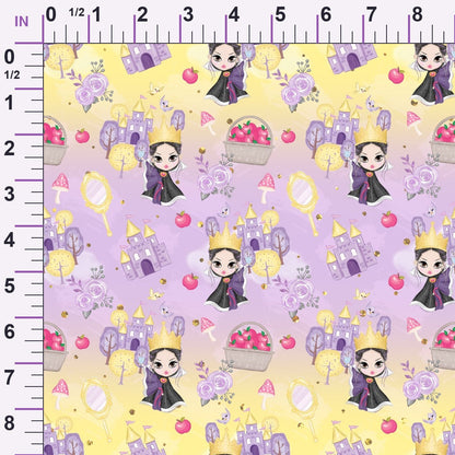 Poison Apple Princess Pattern 1 Minky Fabric