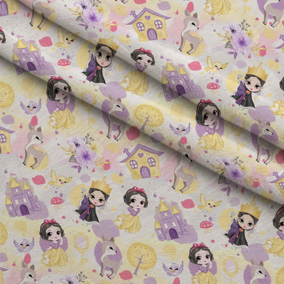 Poison Apple Princess Pattern 4 Minky Fabric