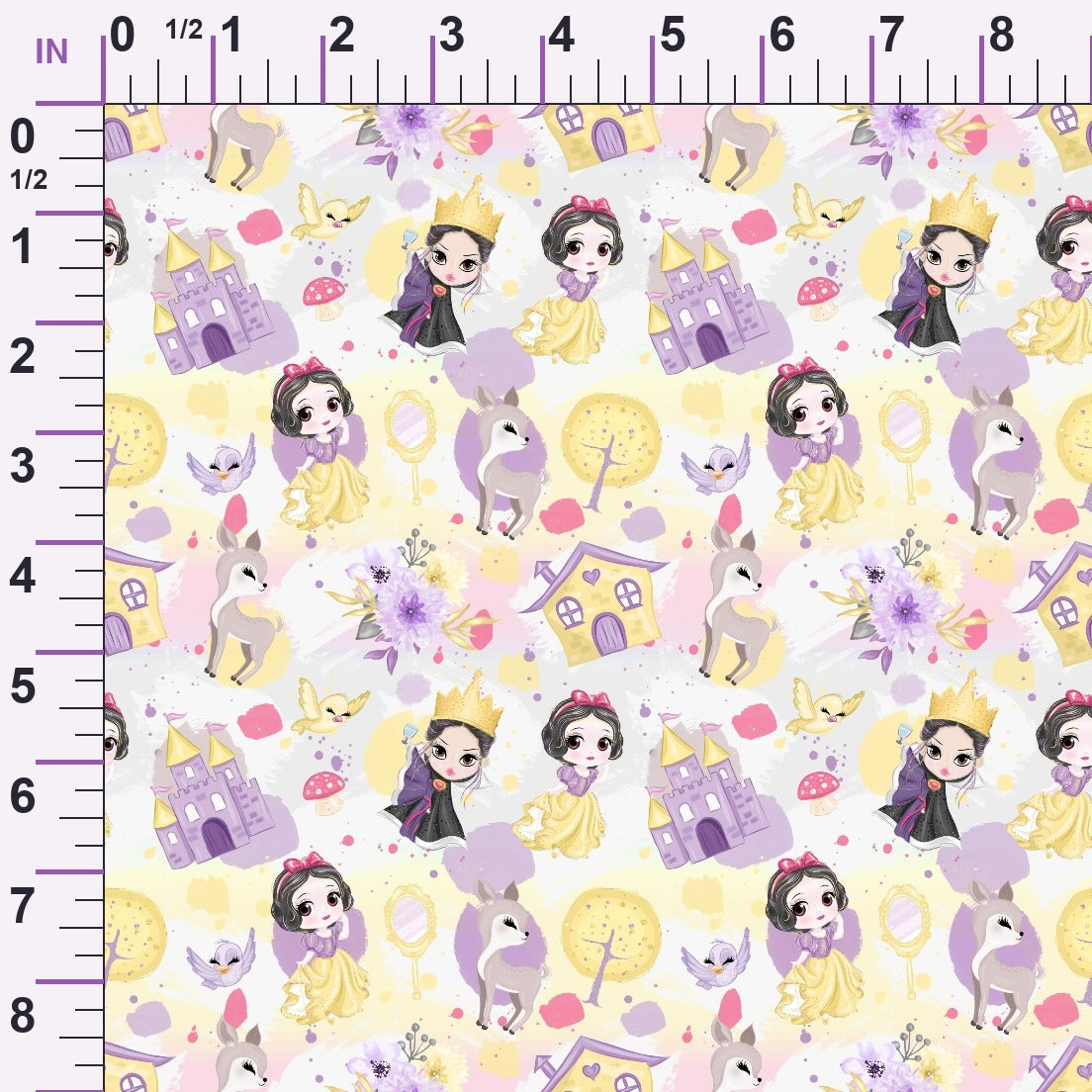 Poison Apple Princess Pattern 4 Minky Fabric