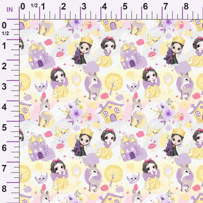 Poison Apple Princess Pattern 4 Minky Fabric