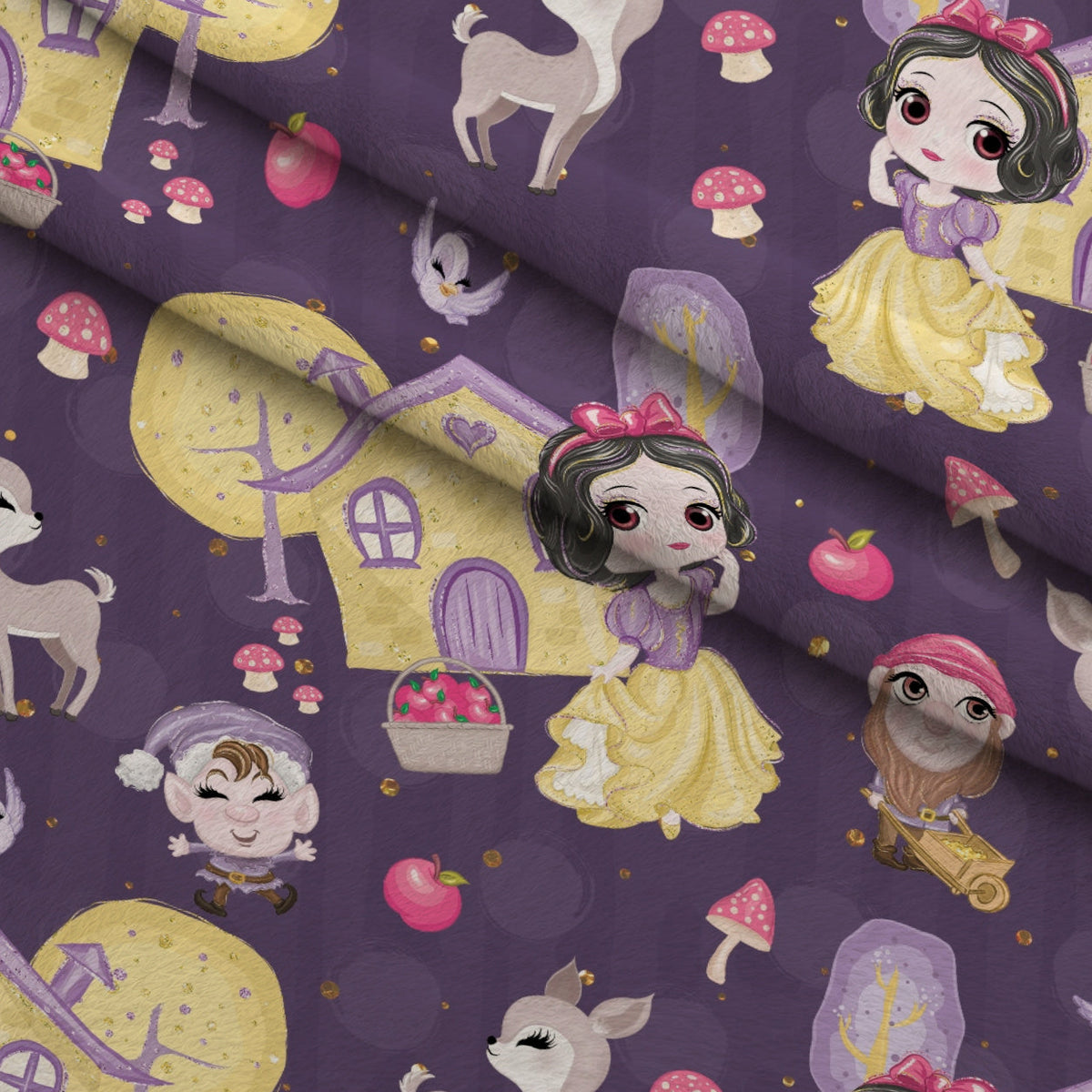 Poison Apple Princess Pattern 6 Minky Fabric