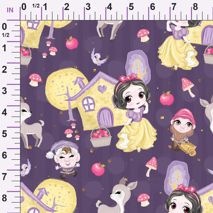 Poison Apple Princess Pattern 6 Minky Fabric