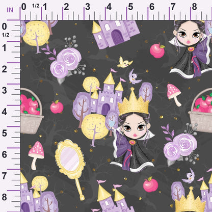 Poison Apple Princess Pattern 8 Minky Fabric