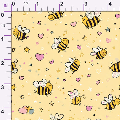 Pollen Parade Pattern 1 Minky Fabric