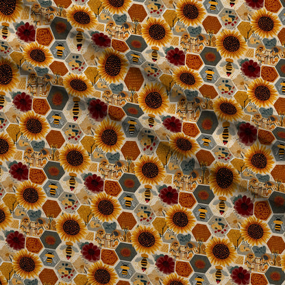 Pollen Parade Pattern 22 Minky Fabric