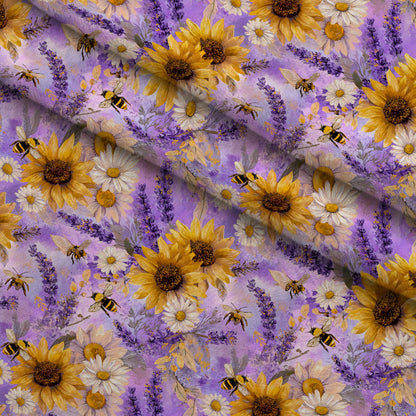 Pollen Parade Pattern 43 Minky Fabric