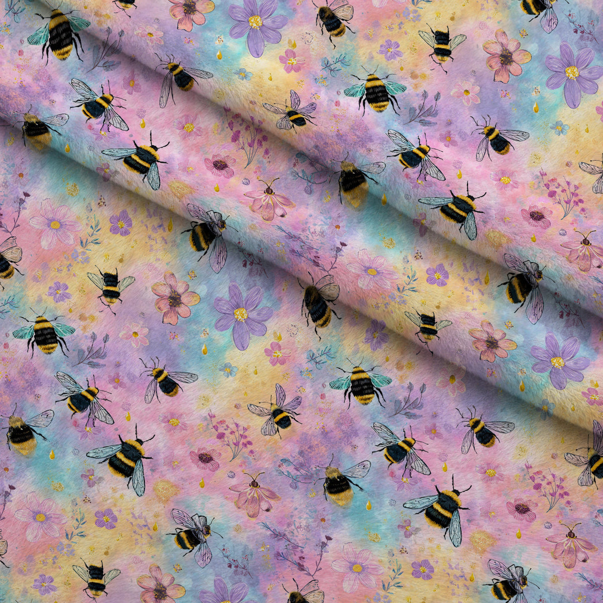 Pollen Parade Pattern 46 Minky Fabric
