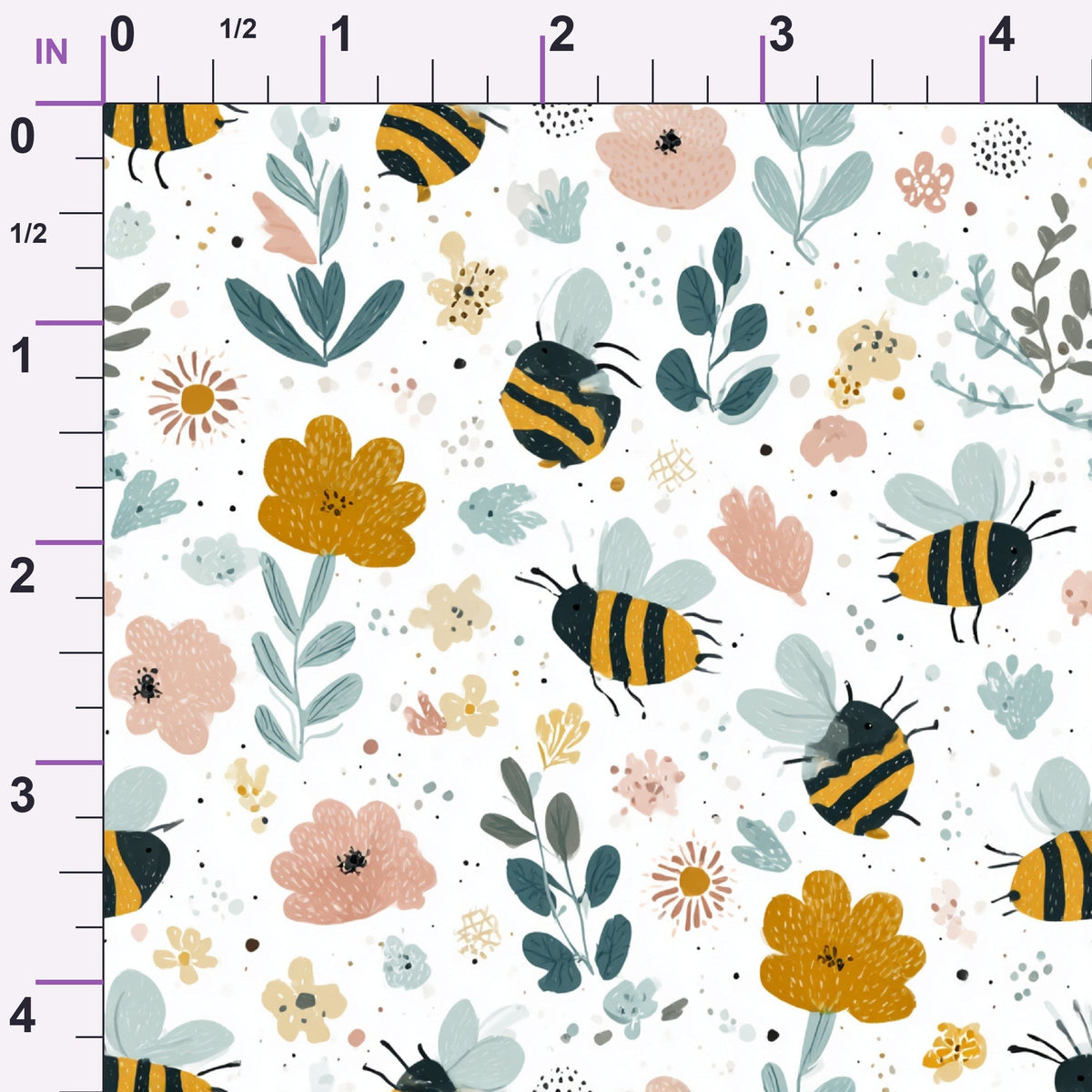 Pollen Parade Pattern 52 Minky Fabric