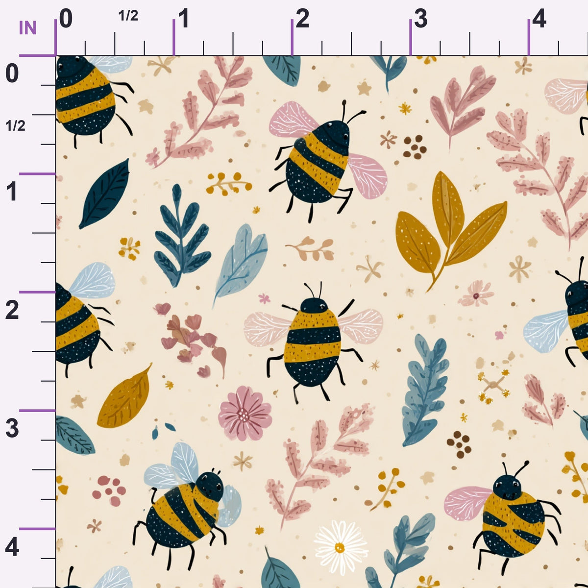 Pollen Parade Pattern 54 Minky Fabric